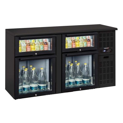 CASSELIN - Arrière bar 2 x 2 tiroirs mixtes vitrés 315 L