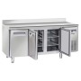CASSELIN - Table réfrigérée négative avec dosseret 3 portes 400 L