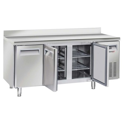 CASSELIN - Table réfrigérée négative avec dosseret 3 portes 400 L