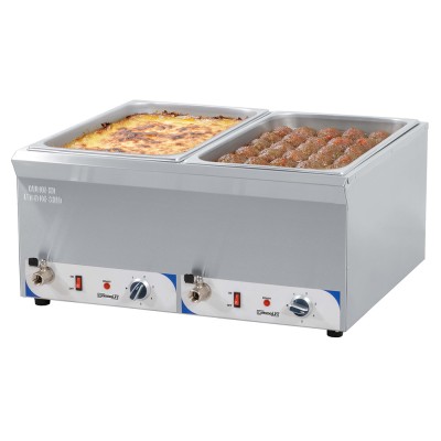 CASSELIN - Double bain-marie avec robinet de vidange GN 1/1 - 200 mm