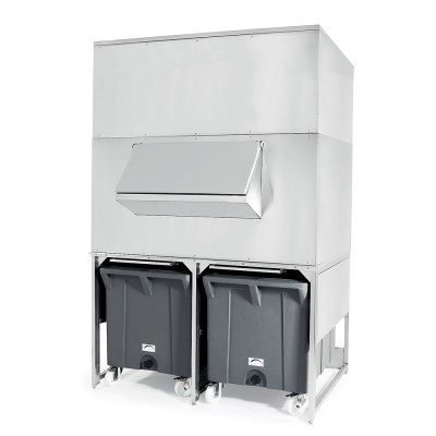 BREMA - Réserve inox 1000kg avec chariots de manutention pour MUSTER 600