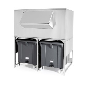 BREMA - Réserve inox 300kg avec chariots de manutention pour MUSTER 600