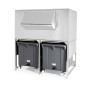 BREMA - Réserve inox 300kg avec chariots de manutention pour SPLIT600
