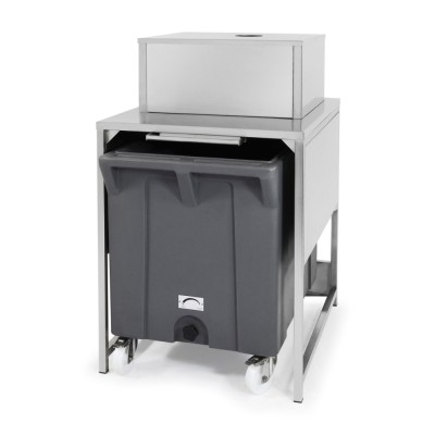 BREMA - Réserve inox 17kg avec chariot de manutention pour G280/G510/TM450
