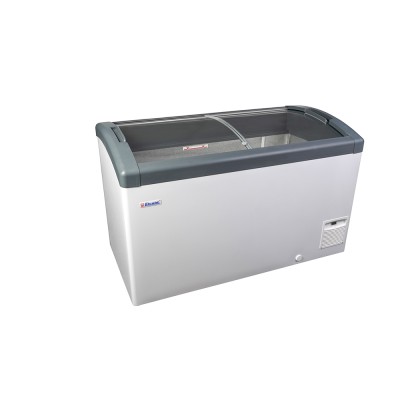 ELCOLD - Glacier 131 cm 352 L arrondi vitré