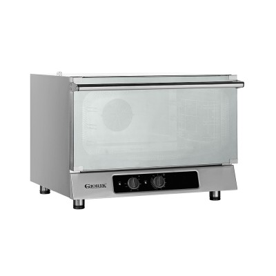 GIORIK - Four à convection électrique 3 niveaux GN1/1 ou 600x400 porte basculante 1 vitesse 400 V