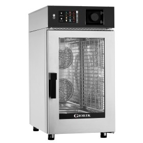 GIORIK - Four mixte compact gaz écran digital 7'' 10 niveaux GN 1/1 vapeur symbiotique et lavage intégré