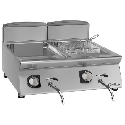GIORIK - Friteuse électrique commandes électromécaniques 2x10 L - TOP
