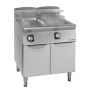 GIORIK - Friteuse gaz brûleurs externes commandes électromécaniques 2x17 L