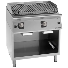 GIORIK - Grill pierres de lave double 80x70x90