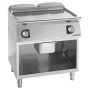 GIORIK - Plancha électrique acier chromé surface de cuisson double lisse 80x90x90