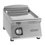 GIORIK - Plancha électrique acier chromé surface de cuisson simple lisse 40x90x25