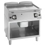 GIORIK - Plancha gaz acier chromé surface de cuisson double lisse 80x90x90