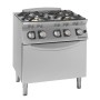 GIORIK - Fourneau feux vifs gaz 4 feux four gaz 80x90x90