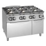 GIORIK - Fourneau feux vifs gaz 6 feux four gaz et placard 120x90x90
