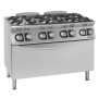 GIORIK - Fourneau feux vifs gaz 6 feux four électrique XL 120x90x90