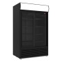 DIAMOND - Armoire positive à boissons 2 portes 1230 L, noir