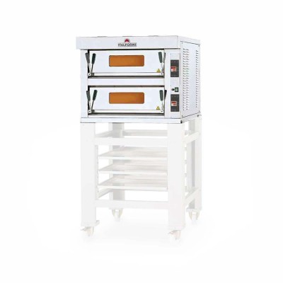 ITALFORNI - Four à pizza électrique 2 chambres 12 pizzas gamme Tekno