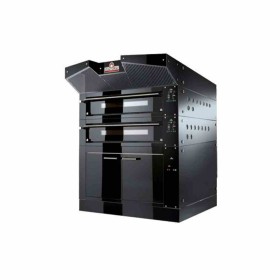 ITALFORNI - Four à pizza avec cellule de levage H. 800 mm Série BULL 2 chambres 2 x 12 ou 2 x 9 pizzas