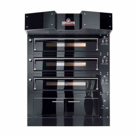 ITALFORNI - Four à pizza avec cellule de levage H. 500 mm 3 chambres 3 x 12 ou 3 x 9 pizzas