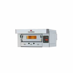 ITALFORNI - Four à pizza gaz gamme Eco Gaz finition inox 1 chambre 6 pizzas