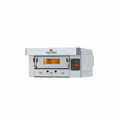 ITALFORNI - Four à pizza gaz gamme Eco Gaz finition inox 1 chambre 6 pizzas