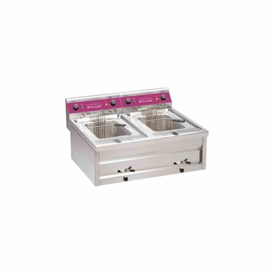 FURNOTEL - Friteuse sur table électrique 2 x 12 litres 2 bacs