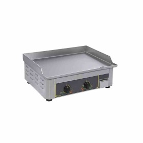 FURNOTEL - Plaque à snacker électrique lisse en inox 2 zones