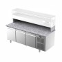 ILSA - Table à pizza positive 0/15°C avec dessus granit 3 portes avec groupe