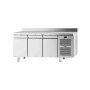 ILSA - Table réfrigérée pâtissière négative -20/-10°C avec dosseret 3 portes avec groupe P. 800 457 L