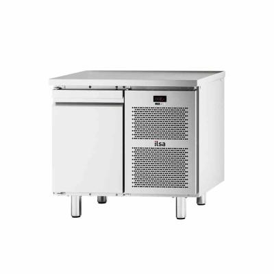 ILSA - Table réfrigérée pâtissière négative -20/-10°C sans dosseret 1 porte avec groupe P. 800 130 L