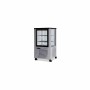 FURNOTEL - Vitrine réfrigérée positive 4 faces vitrées 230 litres fixe/grilles chromées 1 porte