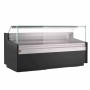 DIAMOND - Fin de série - Comptoir vitrine ventilé avec réserve largeur 1305 mm - Noir