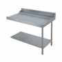 ELETTROBAR - Table de prélavage droite machines à paniers 500 x 500 ou 600 x 500 dosseret  L. 1200 mm
