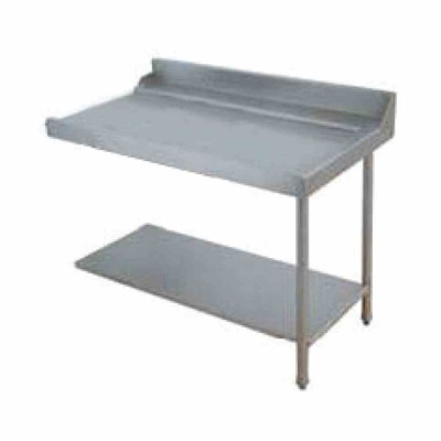 ELETTROBAR - Table de prélavage droite machines à paniers 500 x 500 ou 600 x 500 dosseret  L. 1200 mm
