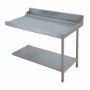 ELETTROBAR - Table entrée/sortie droite machines à paniers 600 x 500 configuration en angle dosseret L. 1200 mm