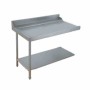 ELETTROBAR - Table entrée/sortie gauche machines à paniers 600 x 500 configuration en angle dosseret L. 1200 mm
