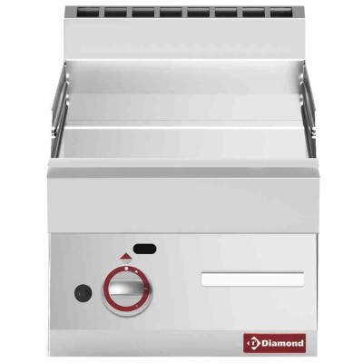 DIAMOND - Déclassé - Plaque de cuisson gaz lisse chromé L. 400 mm