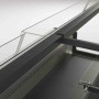 DIAMOND - Fin de série - Comptoir vitrine réfrigéré ventilé EN & GN vitre basse L. 2538 mm noir