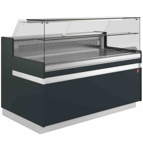 DIAMOND - Fin de série - Comptoir vitrine réfrigéré ventilé EN & GN vitre basse L. 2538 mm noir