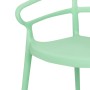 BOLERO - Fauteuils Mateo Café vert menthe (lot de 2)
