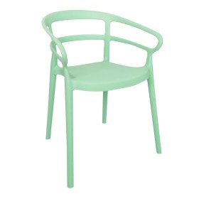 BOLERO - Fauteuils Mateo Café vert menthe (lot de 2)