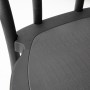 BOLERO - Chaises en résine style bois courbé Soho noires (lot de 4)