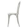 BOLERO - Chaises en résine style bois courbé Soho blanches (lot de 4)
