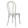 BOLERO - Chaises en résine style bois courbé Soho blanches (lot de 4)