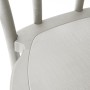 BOLERO - Chaises en résine style bois courbé Soho blanches (lot de 4)