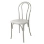 BOLERO - Chaises en résine style bois courbé Soho blanches (lot de 4)