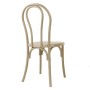 BOLERO - Chaises en résine style bois courbé Soho coloris naturel (lot de 4)