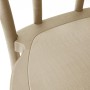 BOLERO - Chaises en résine style bois courbé Soho coloris naturel (lot de 4)