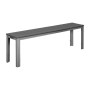BOLERO - Bancs à lattes Valletta gris (lot de 2)